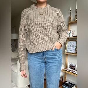 H&M Taupe Knit Sweater